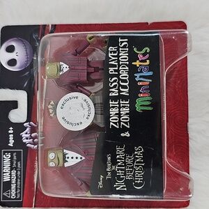 Nightmare Before Christmas Minimates TRU Wave 4 Zombie Bass Player & Accordionis